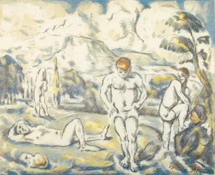 Die Badenden (große Platte)